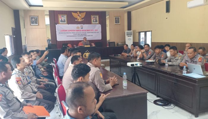 Polres Sinjai Gelar Latihan Pra Operasi Kepolisian Terpusat “Mantap Brata” 2023 – 2024.