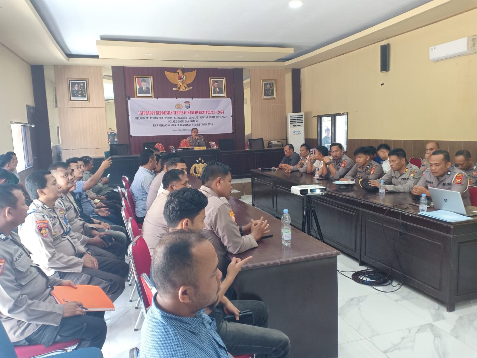 Polres Sinjai Gelar Latihan Pra Operasi Kepolisian Terpusat "Mantap Brata" 2023 - 2024.