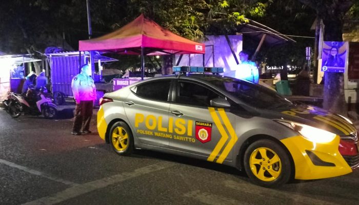 Patroli Blue Ligt Terus di Gencarkan Polsek Watang Sawitto