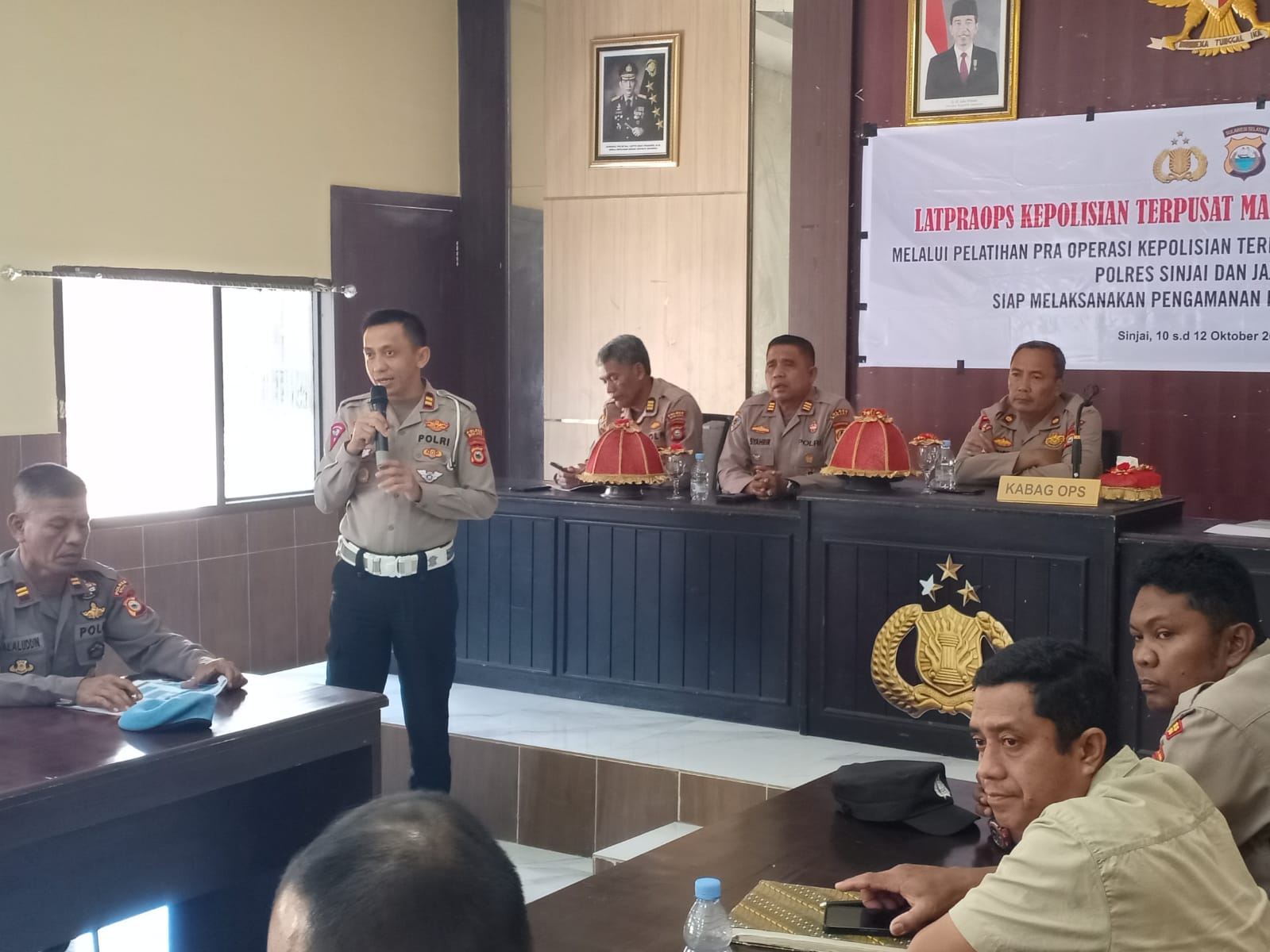 Hari ke 2 Latpra Ops Mantap Brata di Polres Sinjai, Tiga Kasatgas Sampaikan Materi