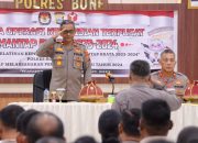 Polres Bone Gelar Latpra Operasi Mantap Brata 2023-2024