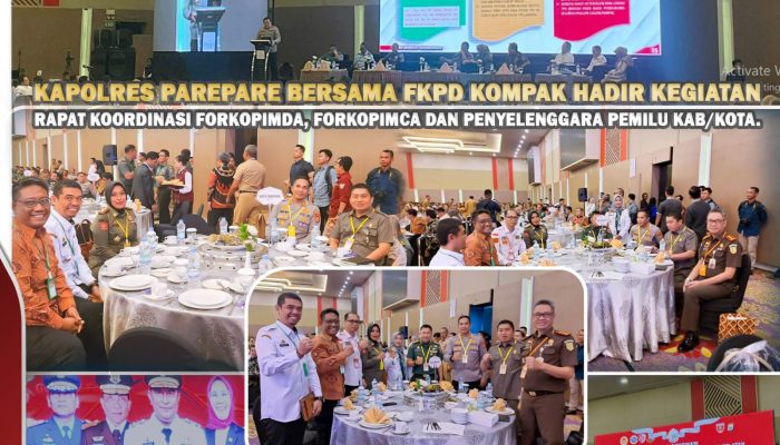 Kapolres Parepare Hadir, Kompak Bersama Forum Koordinasi Pimpinan Daerah (FKPD)