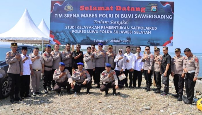 Kapolres Luwu Terima Kunjungan Stukel Srena Polri Guna Pembentukan Satpolairud : Untuk Menjawab Kebutuhan Keamanan Di Perairan.
