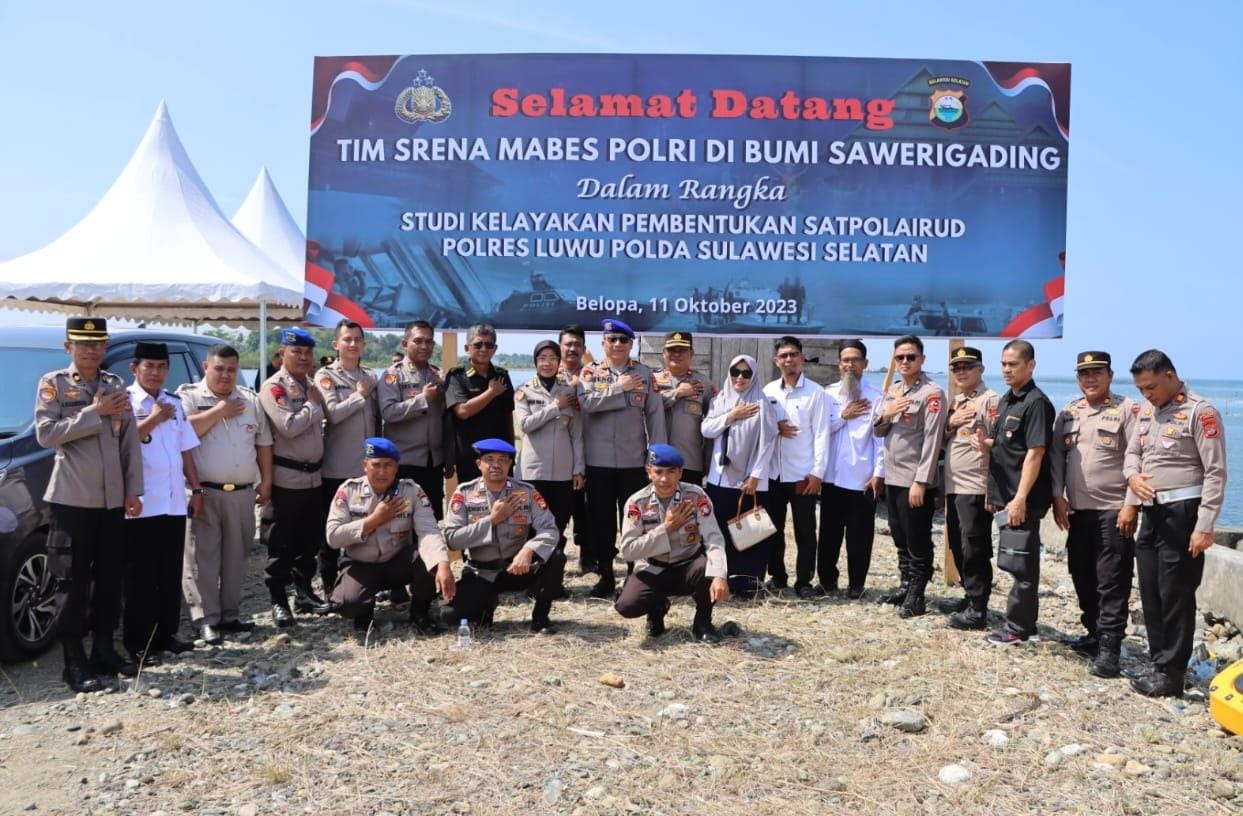Kapolres Luwu Terima Kunjungan Stukel Srena Polri Guna Pembentukan Satpolairud : Untuk Menjawab Kebutuhan Keamanan Di Perairan.