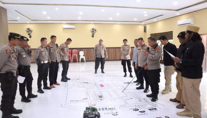 Wakapolres Wajo Pimpin Pelaksanaan TFG Dalam Rangka Pengamanan Pemilu 2024