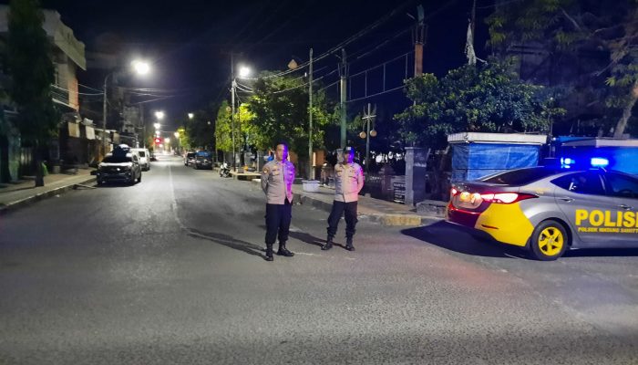 Cegah Gangguan Kamtibmas, Polsek Watang Sawitto Terus Massifkan Patroli Dimalam Hari