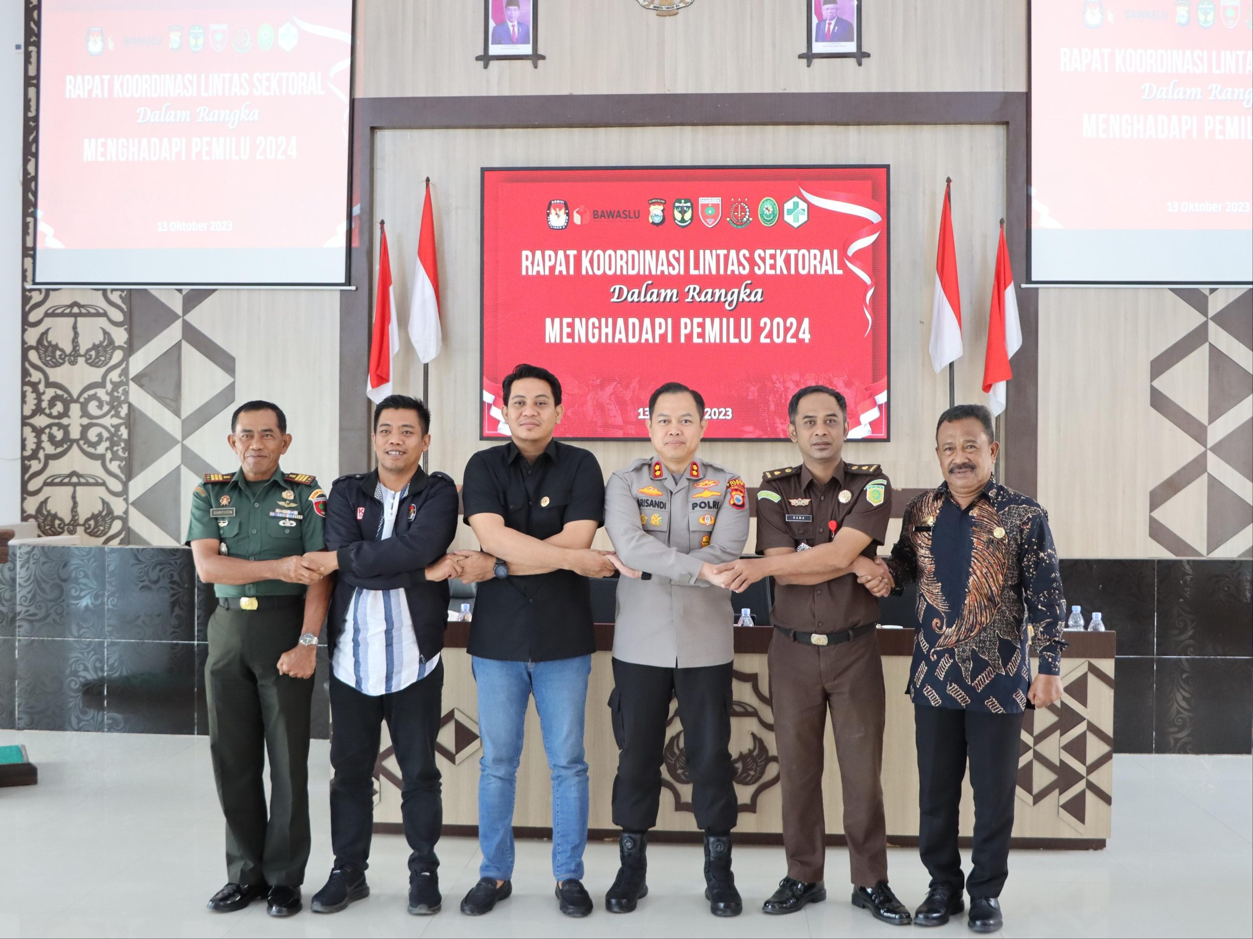 Polres Luwu Gelar Rakor Linsek Jelang Pemilu, AKBP Arisandi : Semua Personil Siap On Dengan Early Warning-Early Detection System.