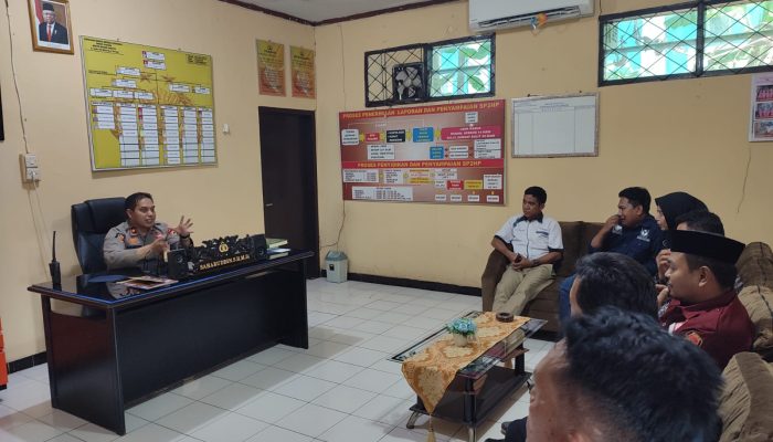 Kapolsek Watang Sawitto terima Kunjungan Penyelenggaraan Pemilu Tingkat Kecamatan