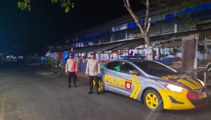 Gencarkan Patroli Blue Light Guna Antisipasi Gangguan Kamtibmas Di Wilayah Hukum Polsek Watang Sawitto