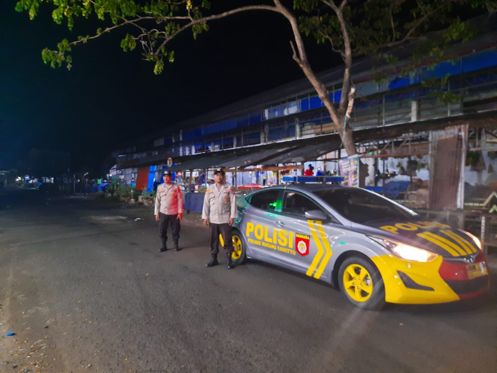 Gencarkan Patroli Blue Light Guna Antisipasi Gangguan Kamtibmas Di Wilayah Hukum Polsek Watang Sawitto