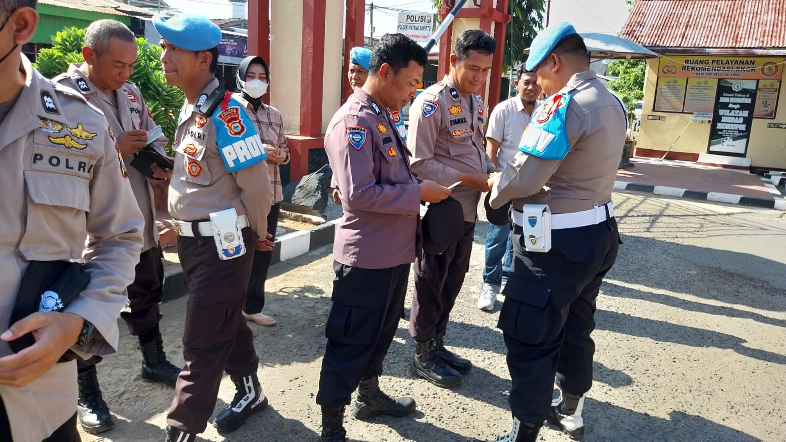 Kapolsek Watang Sawitto Terima Kunjungan Sipropam Polres Pinrang, Ini Tujuannya