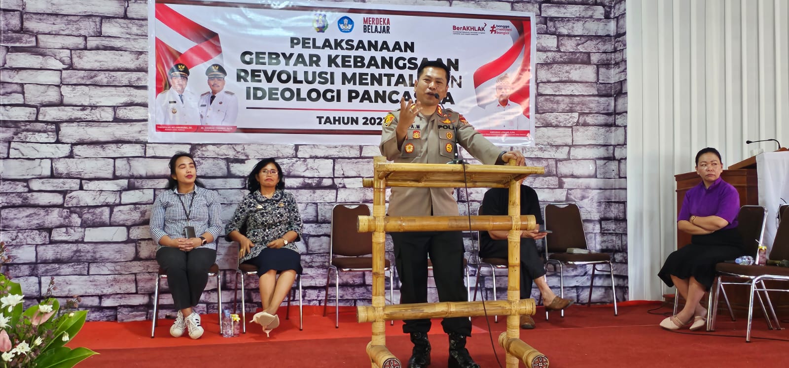 Kapolres Tana Toraja Menggelar Kegiatan Revolusi Mental, Gebyar Kebangsaan dan Penghayatan Ideologi Pancasila