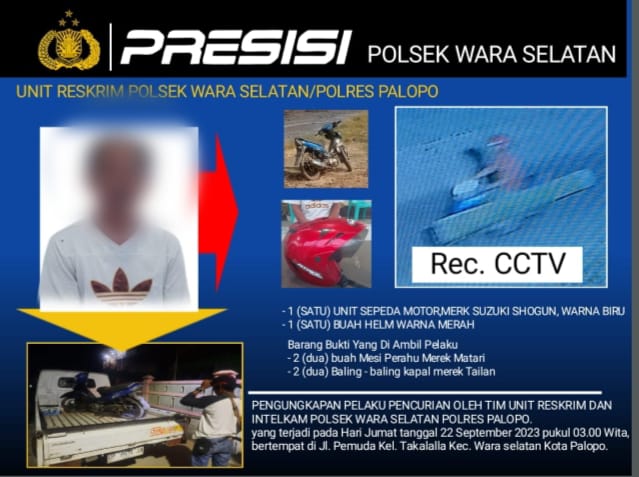 Unit Reskrim Polsek Wara Selatan Berhasil Amankan Terduga Pelaku Pencuri Mesin Perahu