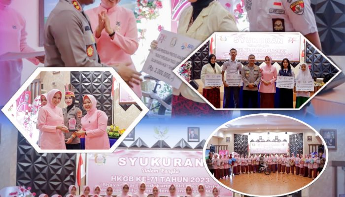 Syukuran Hut Hkgb Ke 71 Kapolres Pinrang Salurkan Bantuan Akademik dan Non Akademik, Tingkat PG, SMA, SMP, SD