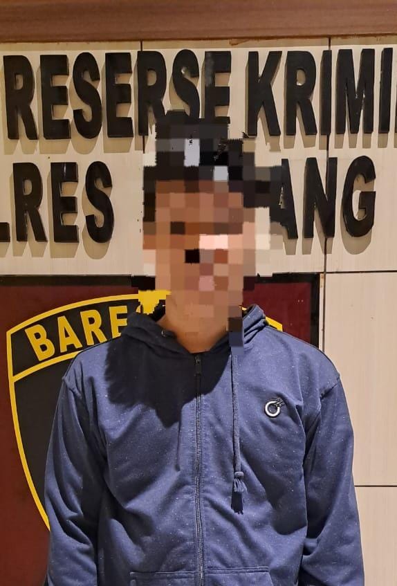 Sat Reskrim Polres Pinrang Mengamankan Terduga Pelaku Pencurian Handphone