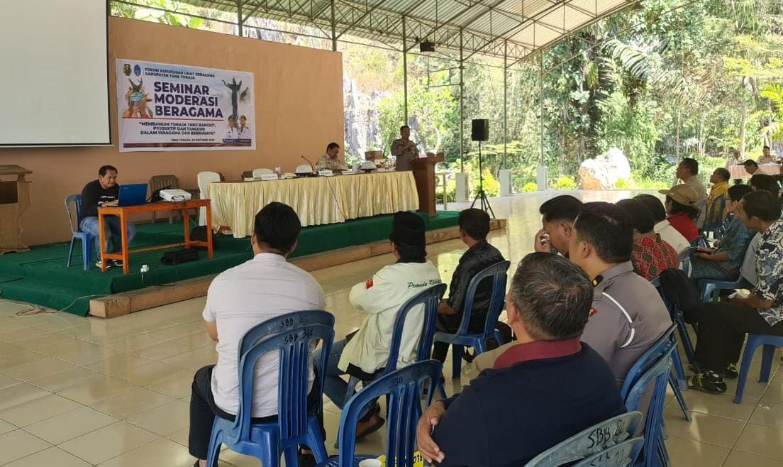 Pesan Kapolres Tana Toraja Saat Menjadi Narasumber Pada Seminar Moderasi Beragama