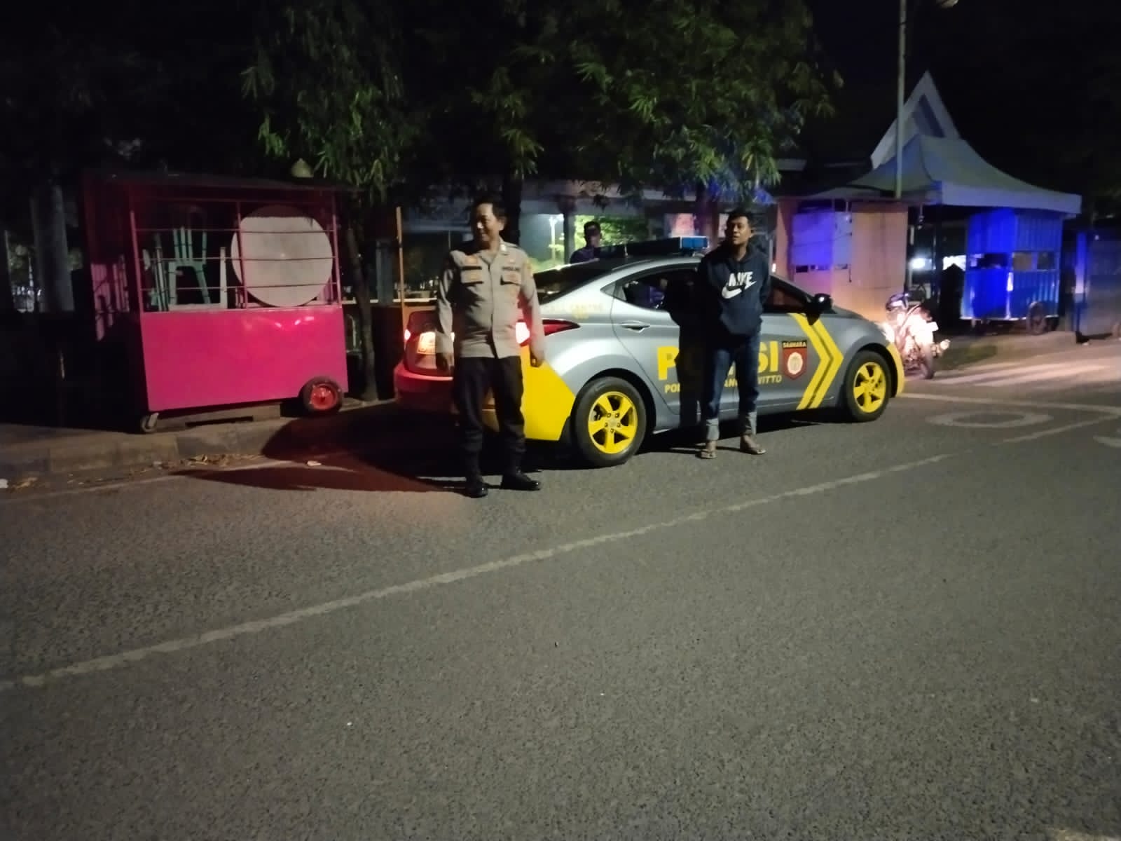 Pemeliharaan Kamtibmas, Personil Polsek Watang Sawitto Laksanakan Patroli Blue Light