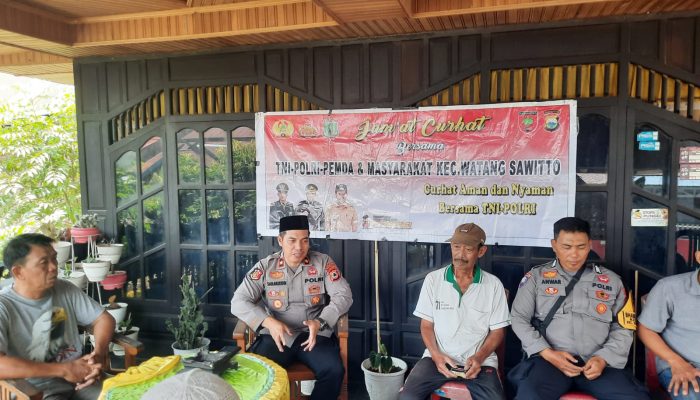 Jum’at Curhat, Kapolsek Watang Sawitto Ingatkan Warga Tidak Melakukan Judi Dalam Bentuk Apapun