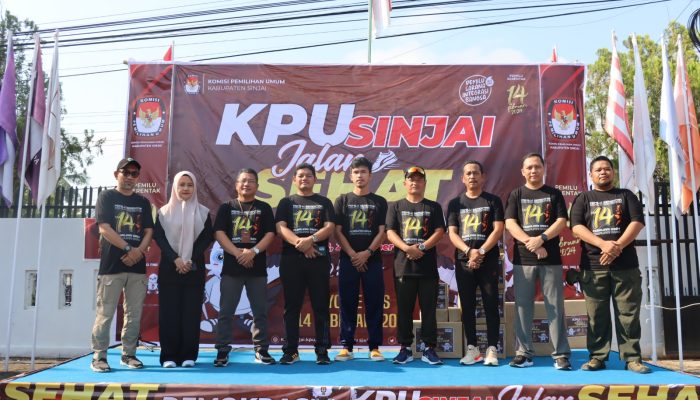 Kapolres Sinjai Hadiri Jalan Sehat Demokrasi Yang Digelar KPU Sinjai