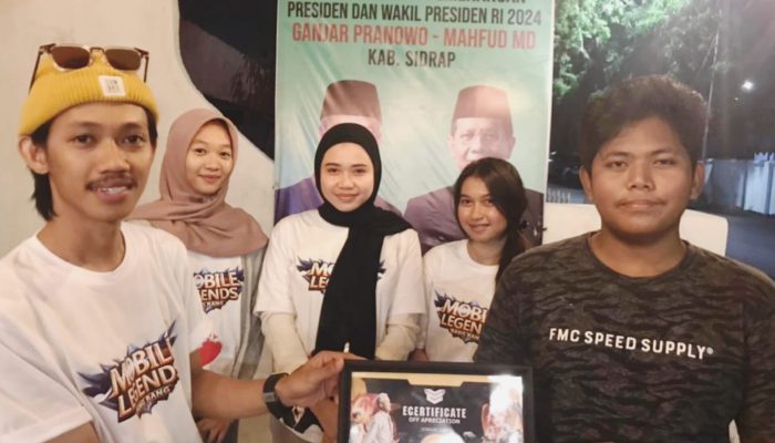 Asah Bakat Pemuda, Relawan Ganjar-Mahfud Sidrap Sukses Gelar Tournament Mobile Legend
