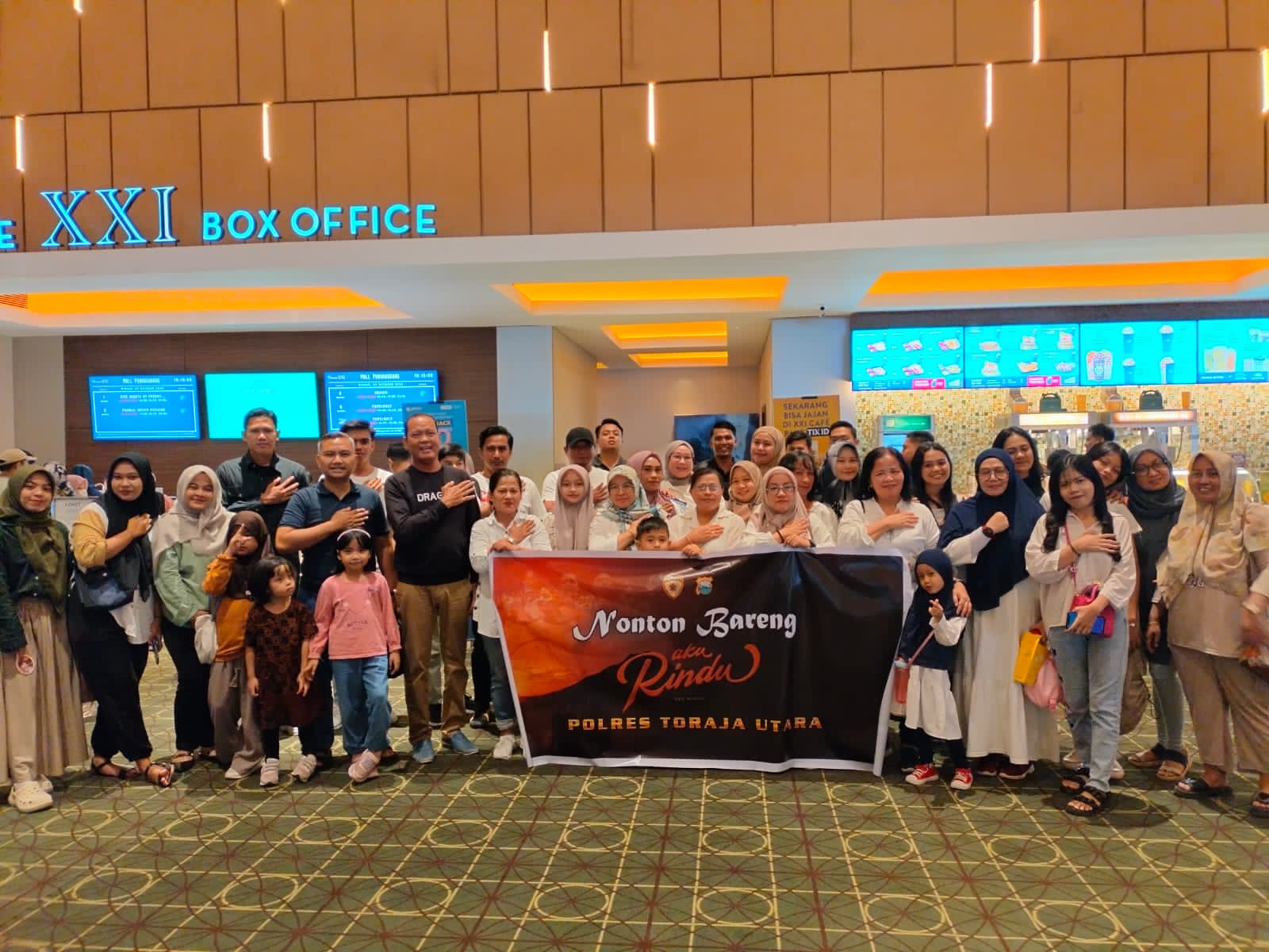 Polres Toraja Utara Gelar Nobar Film Aku Rindu, Kisah Seorang Bhayangkari dan Anggota Polri