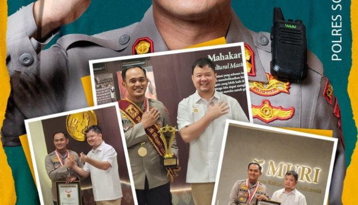 Museum Rekor Dunia Indonesia ( MURI ) Ganjar Penghargaan Kapolres Soppeng AKBP Muhammad Yusuf Usman