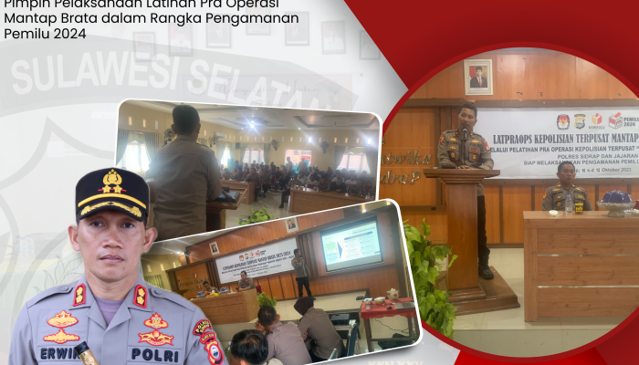 Polres Sidrap Gelar Latpra Operasi Mantap Brata 2023-2024