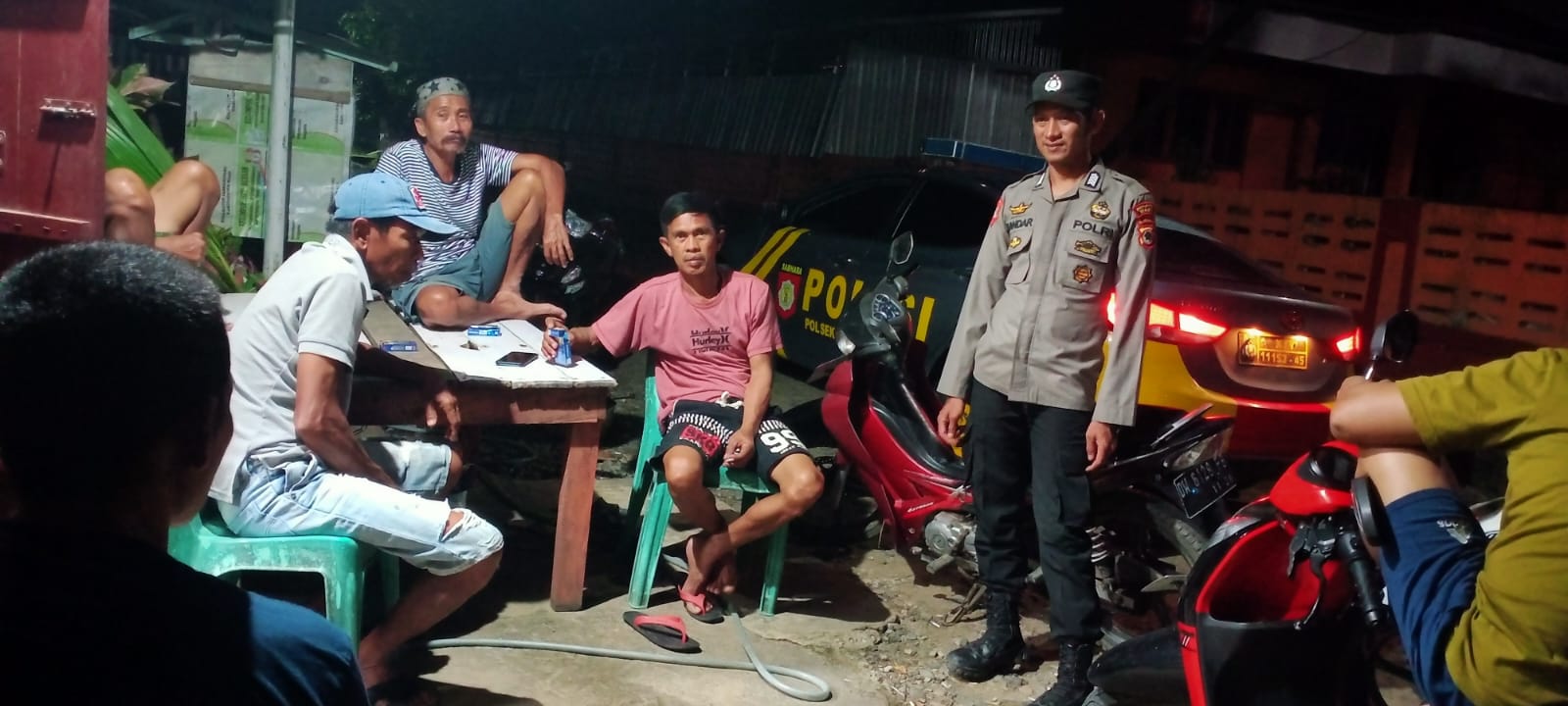 Antisipasi Gangguan Kamtibmas dan Kriminalitas, Personel Polsek Sabbangparu Gelar Patroli Mobile