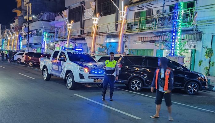 Wujudkan Kamseltibcar Lantas Saat Malam Hari, Personel Sat Lantas Polres Parepare Gelar Patroli di Titik Rawan