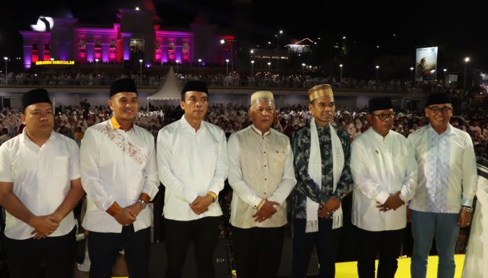 Kapolres Soppeng Hadiri Tabligh Akbar Dalam Rangka Pemilu Damai Pemkab Soppeng