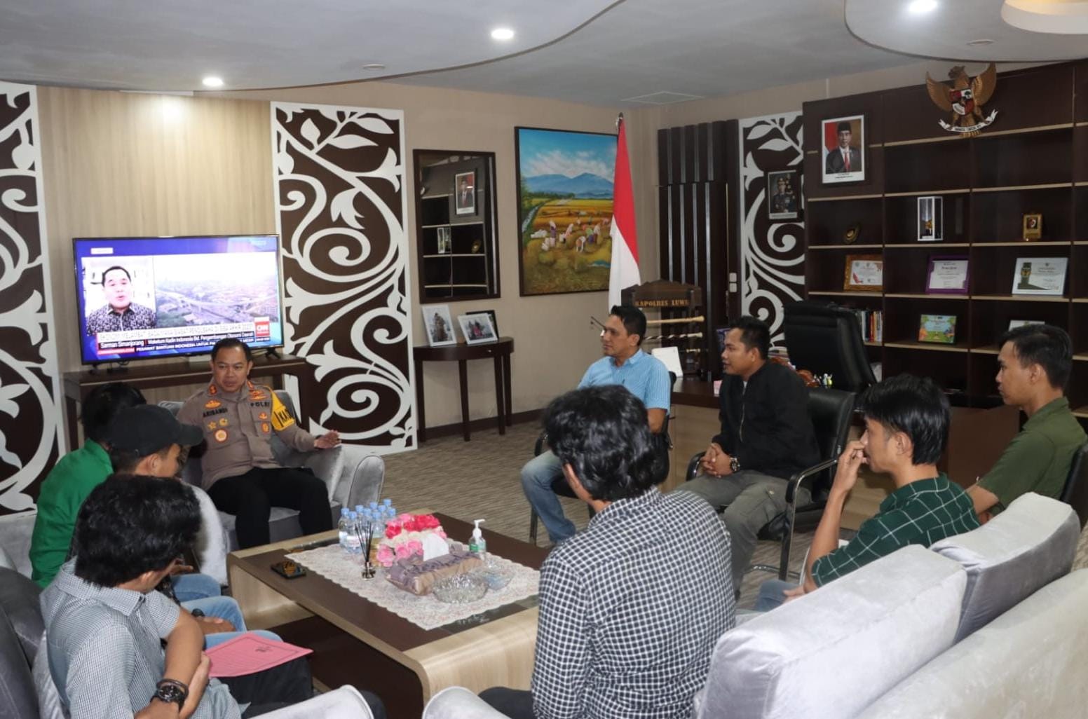 Kapolres Luwu Terima Kunjungan Formatur PP IPMIL 2023 - 2025, AKBP Arisandi : Kolaborasi Untuk Harkamtibmas