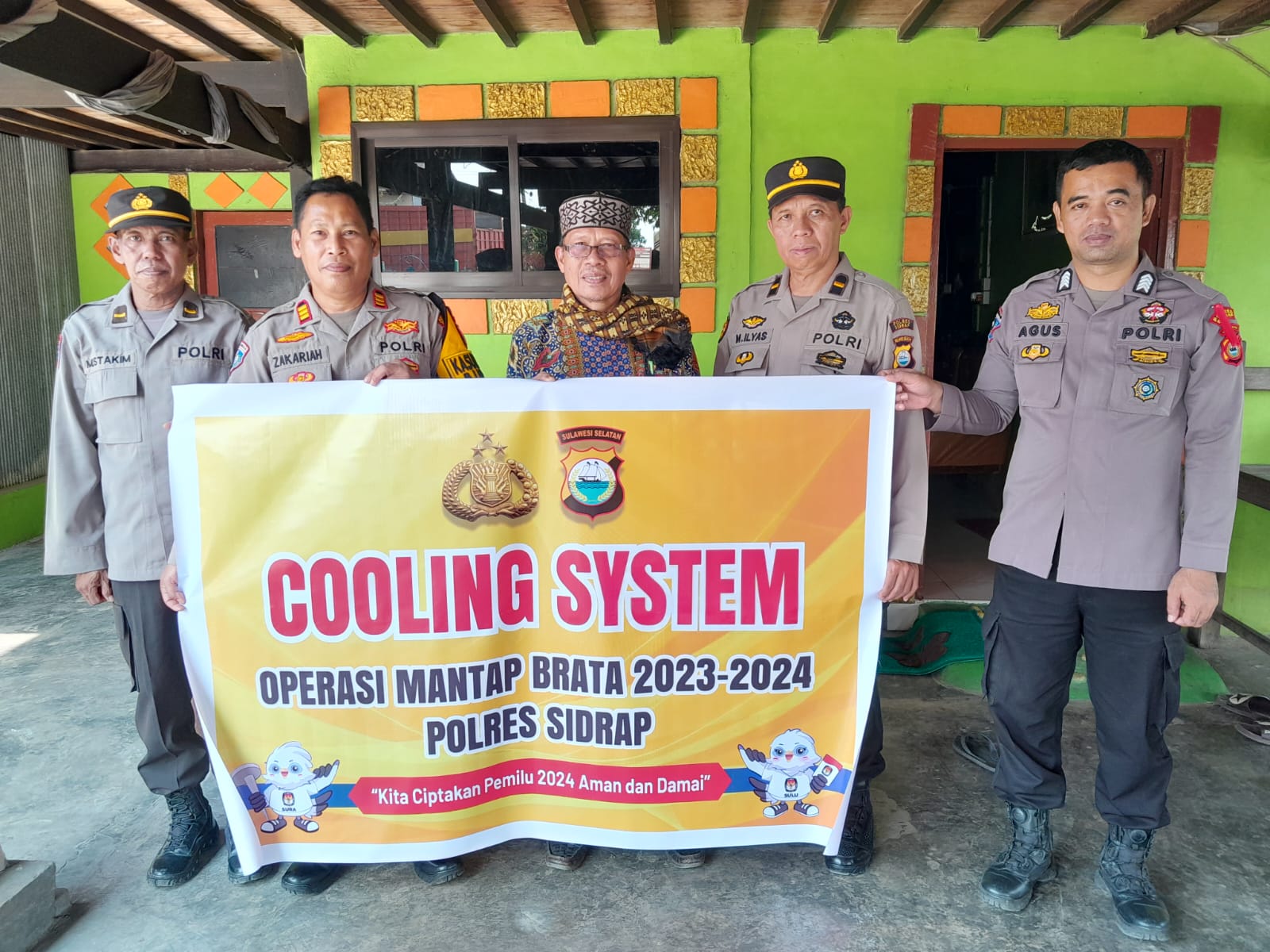 Cooling System Jelang Pemilu, Satgas Preemtif Ops Mantap Brata Polres Sidrap Temui Ketua Pimpinan Muhammadiyah