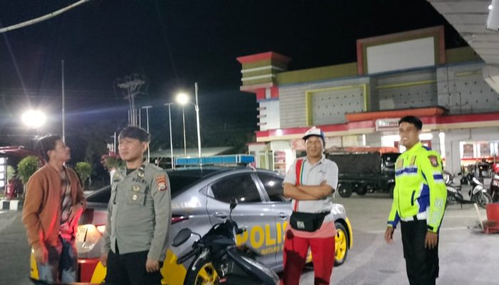 Ini Cara Polsek Watang Sawitto Antisipasi Gangguan Kamtibmas Di Malam Hari