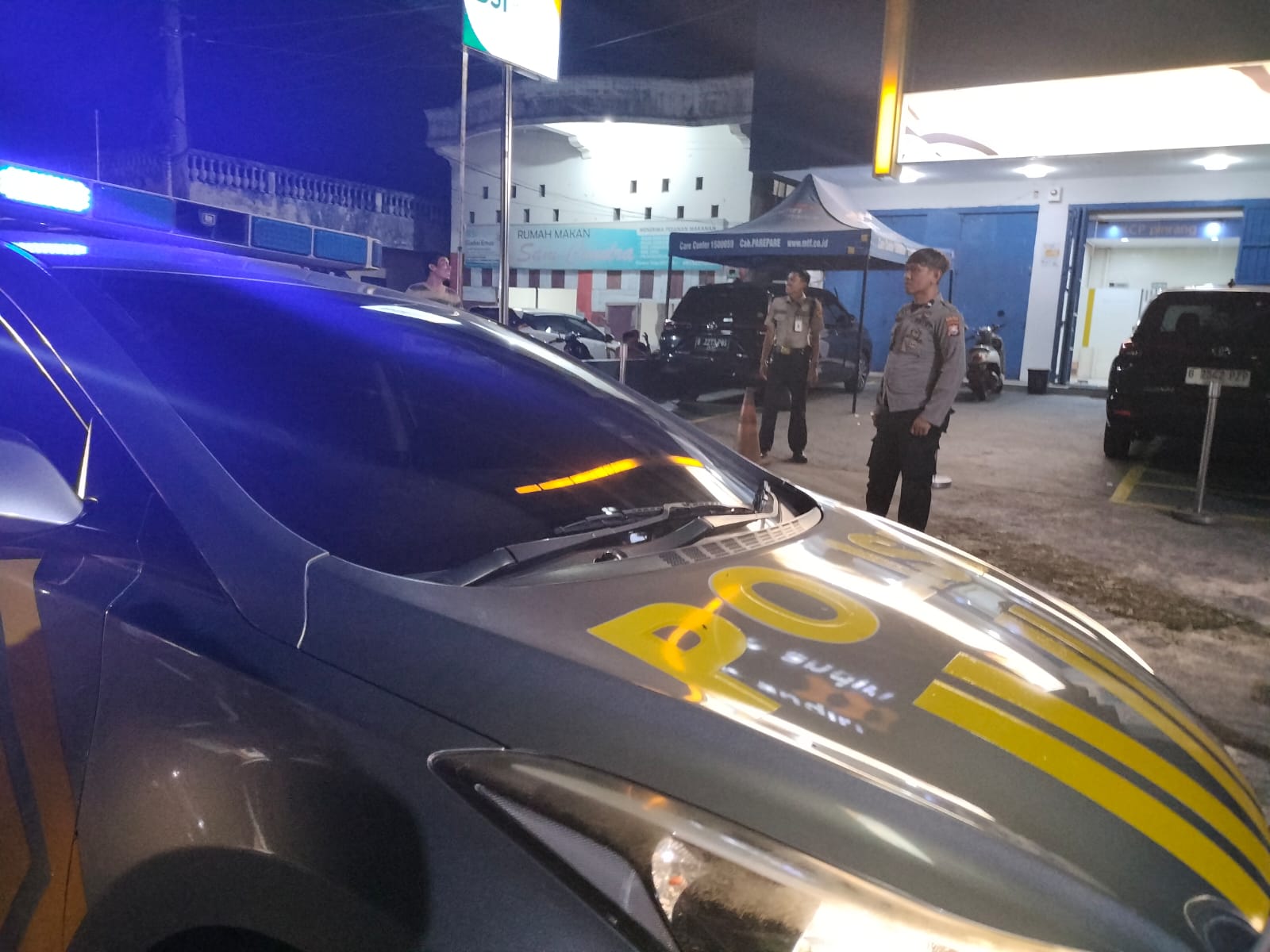 Personil Polsek Watang Sawitto Berpatroli di Titik Rawan Kejahatan
