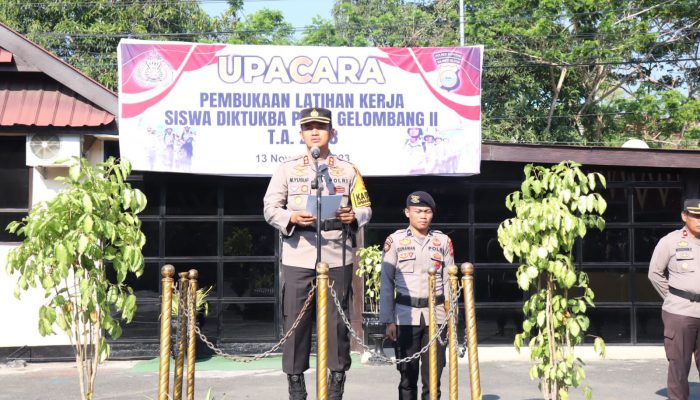 76 Siswa SPN Polda Sulsel Melaksanakan Latihan Kerja, Kapolres Soppeng : Selamat Datang dan Selamat Belajar