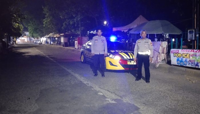 Personil Polsek Watang Sawitto Menyisir Titik Rawan Gangguan Kamtibmas