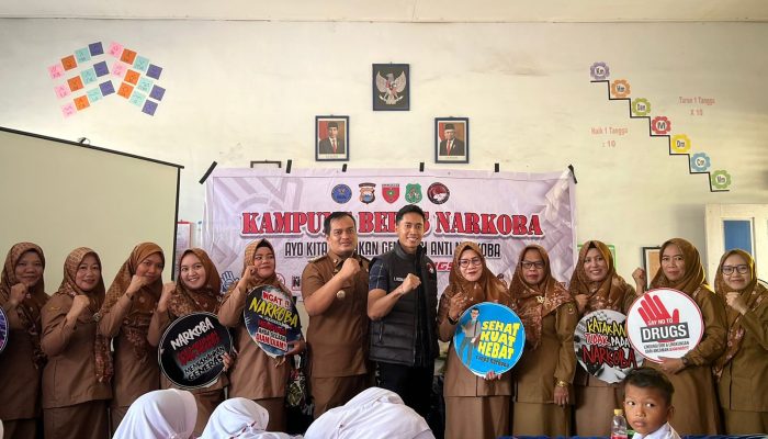 Berikan Pemahaman Bahaya Narkoba Sejak Dini, Satgas KBN Mappadeceng Polres Sidrap Kunjungi Sekolah Dasar