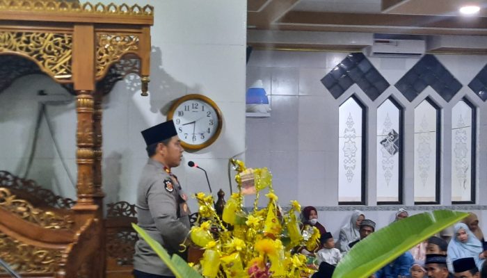 Kapolsek Watang Sawitto Hadiri Maulid Nabi Muhammad SAW di Masjid Nurulsalam Rubae