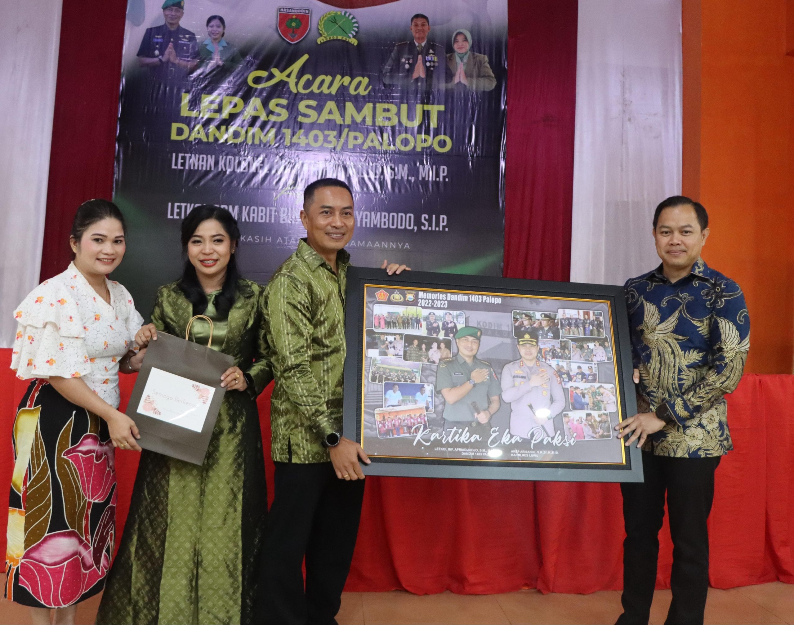 Kapolres Luwu Hadiri Pisah Sambut Dandim 1403/Palopo, AKBP Arisandi : Selamat Dan Terima Kasih Atas Sinergitas Yang Terbangun