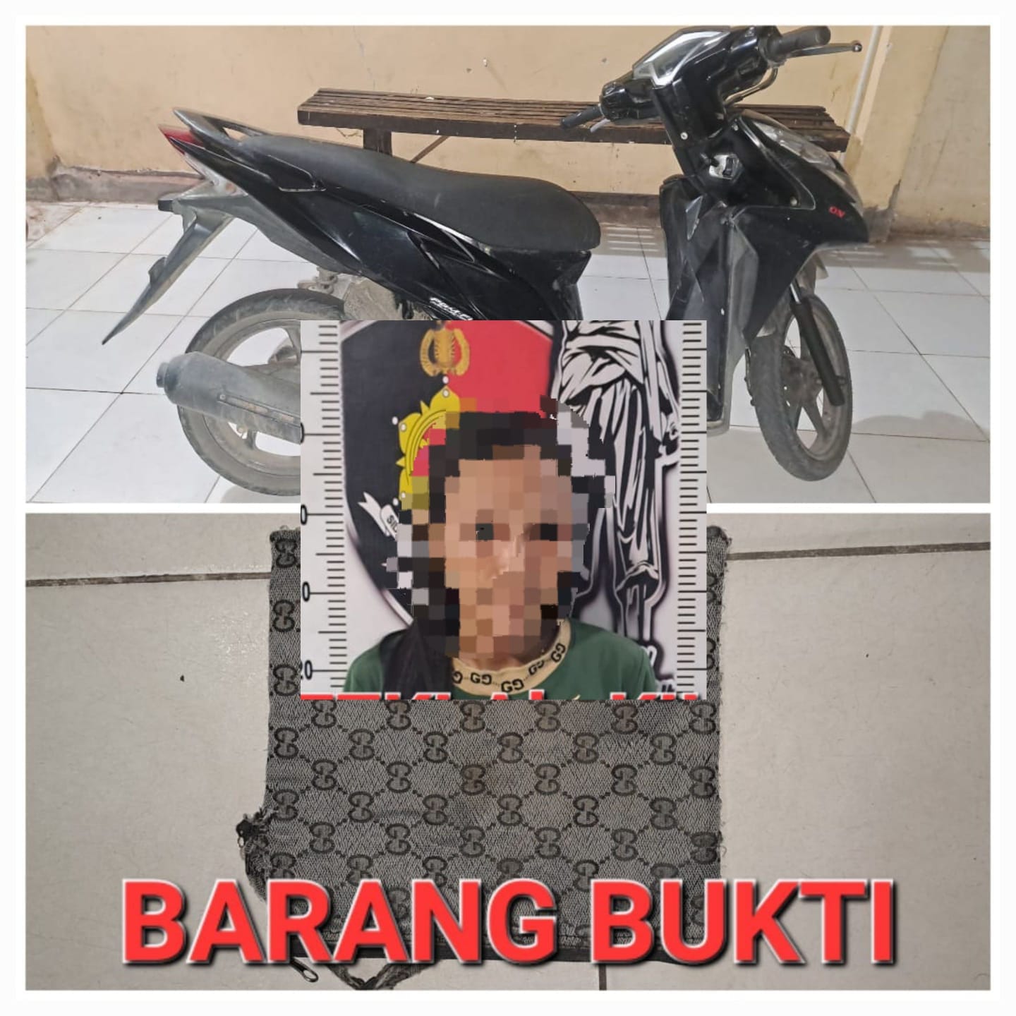 Polres Pinrang Kandangkan Terduga Pelaku Tindak Pidana Pencurian