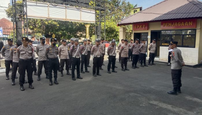 Antisipasi Perkembangan Sitkamtibmas Dalam Menghadapi Pemilu 2023-202, Polres Gelar Apel Kompi Siaga