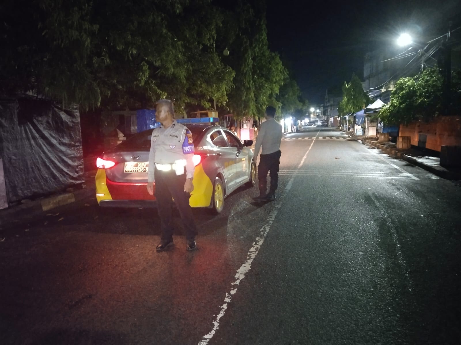 Jaga Kamtibmas, Personil Polsek Watang Sawitto Terus Gencarkan Patroli Malam Hari