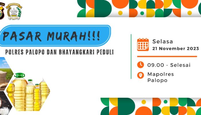 Polres Palopo Dan Bhayangkari Gelar Pasar Murah