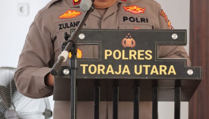 Kapolres Toraja Utara Ingatkan Personel Terkait Harga Mati Netralitas Polri di Pemilu 2024