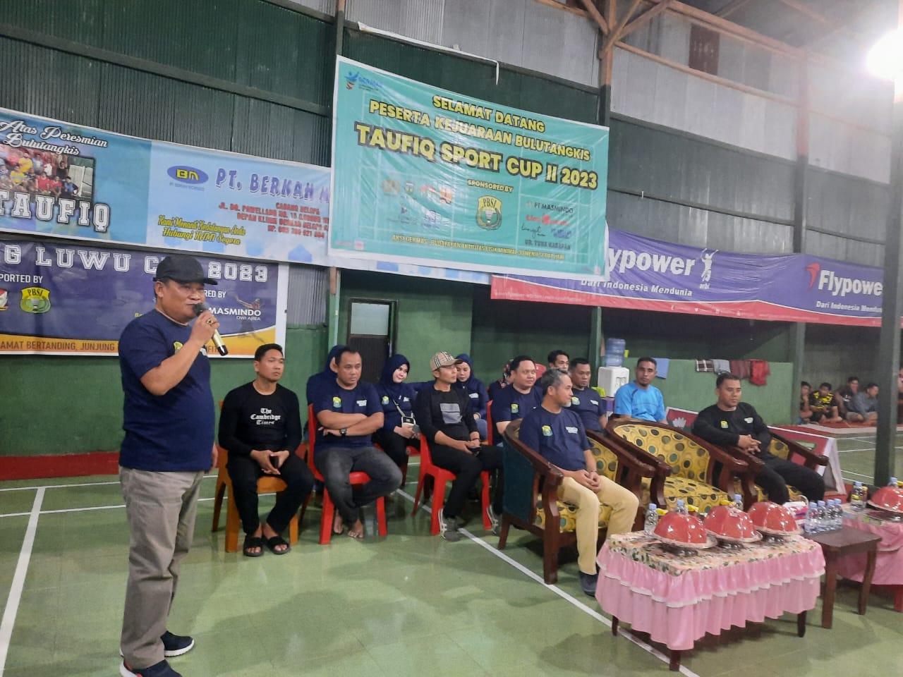 Pembukaan Kejuaraan Bulutangkis Taufiq Sport Cup II 2023, Wakapolres Luwu : Memunculkan Bibit -Bibit Baru Atlit Badminton Dan Melahirkan Regenerasi Atlet Bulutangkis di Kabupaten Luwu
