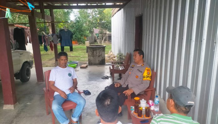 Wujudkan Kamtibmas Kondusif Jelang Pemilu, Kapolsek Majauleng Sambangi Tomas di Hari Pertama Jadwal Kampanye