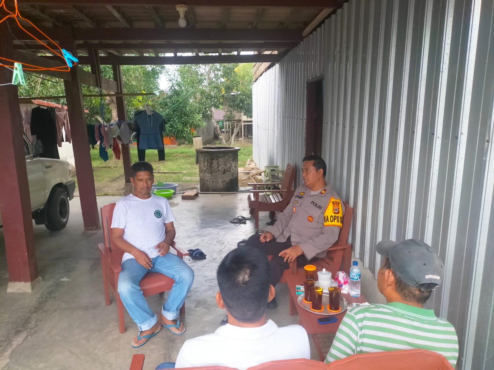 Wujudkan Kamtibmas Kondusif Jelang Pemilu, Kapolsek Majauleng Sambangi Tomas di Hari Pertama Jadwal Kampanye