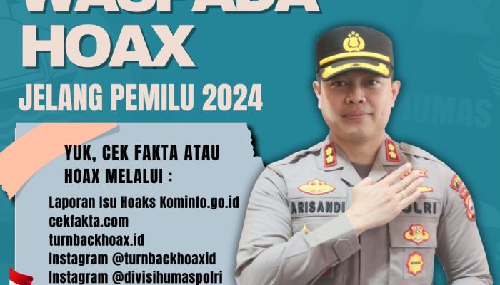 Kapolres Luwu Himbau Kewaspadaan Akan Berita Hoax Jelang Natal, Tahun Baru dan Pemilu 2024