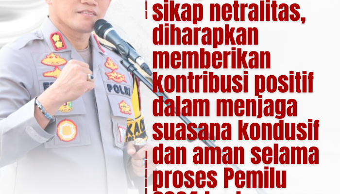 Pimpin Apel Jam Pimpinan, AKBP Erwin Syah Tegaskan Netralitas Polri Jelang Pemilu 2024