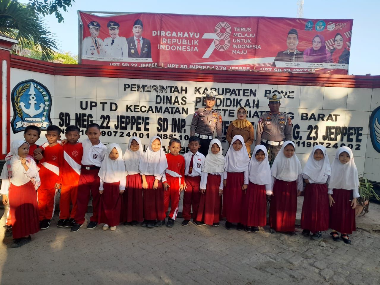 Police Goes To School, Satlantas Polres Bone Edukasi Pelajar SD